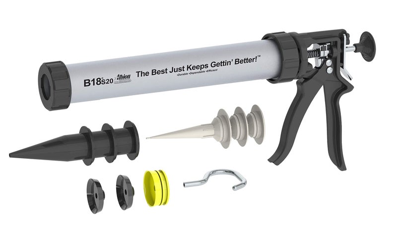 Albion Engineering Company B18S20 B-Line Manual Drive Sausage Caulking Gun, 20 oz, 18:1 Drive - Image 1